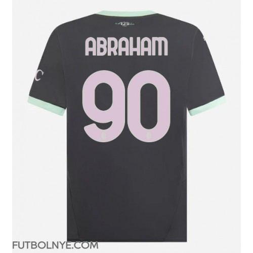 Camiseta AC Milan Tammy Abraham #90 Tercera Equipación 2024-25 manga corta